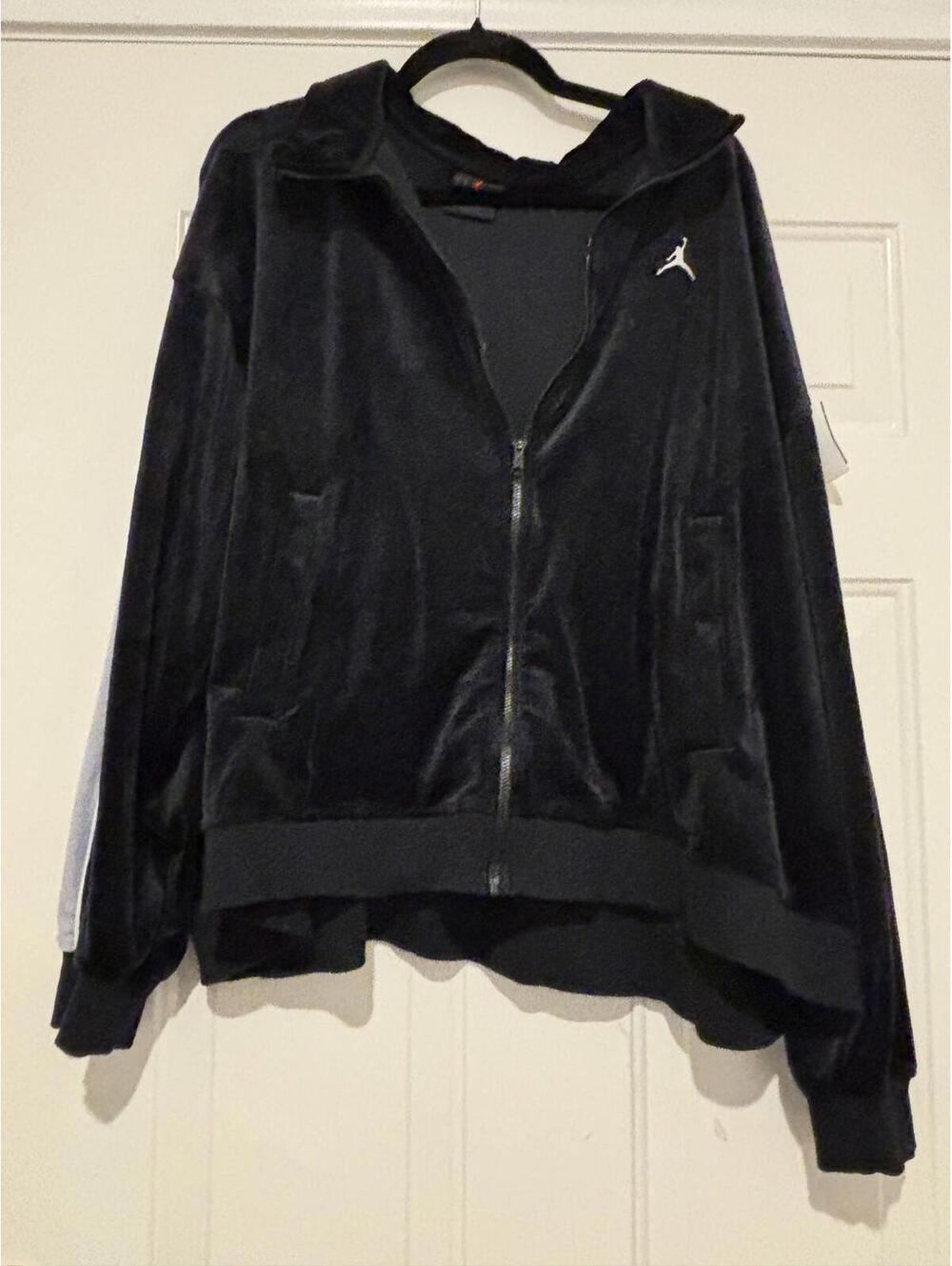 Men's Michael jordan velour zip up sweatshirt sz 2XL #1397
